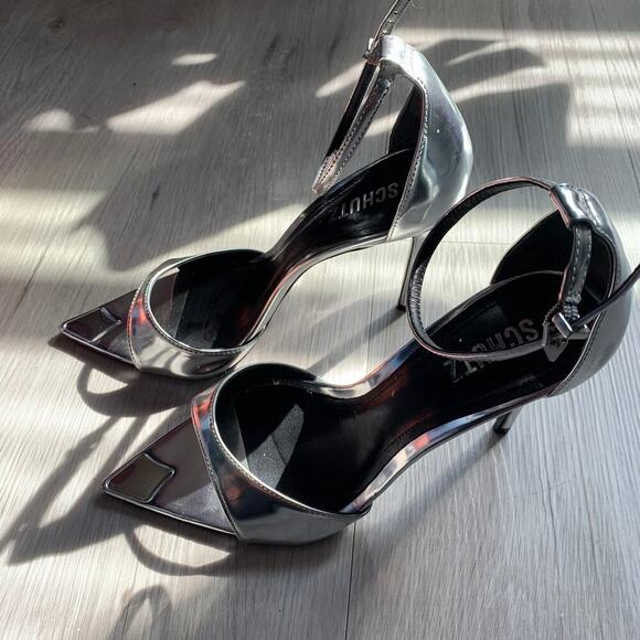 SCHUTZ Shoes - Schutz Pamela Metallic Heel Size 8.5